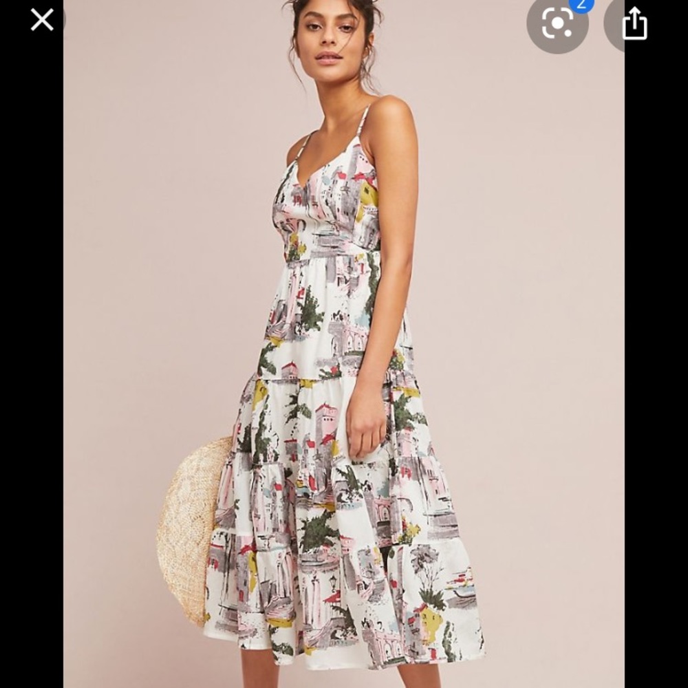 Anthropologie Cityscape Dress